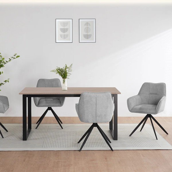 Blagovaonski stol s pločom stola u dekoru hrasta 90x160 cm Luton – Støraa-image-2