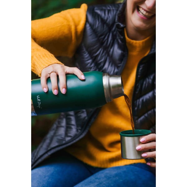 Zelena putna termo šalica Vialli Design Fuori, 1 l-image-4