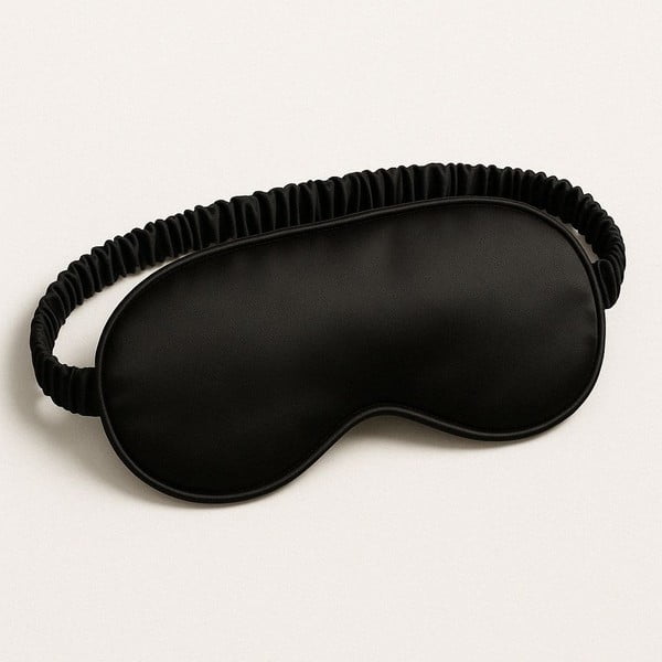 Crna svilena maska za spavanje Mulberry Silk – Mila Home Luxury