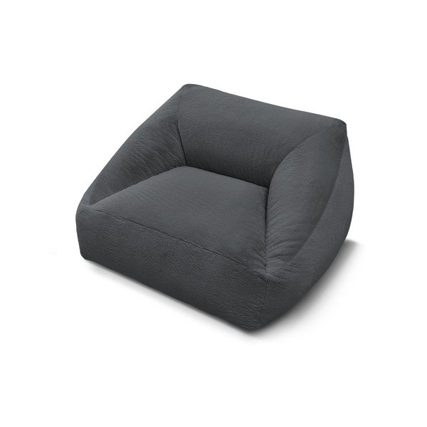 Tamno siva vreća za sjedenje od umjetnog krzna Lilibet – Bobochic Paris-image-3