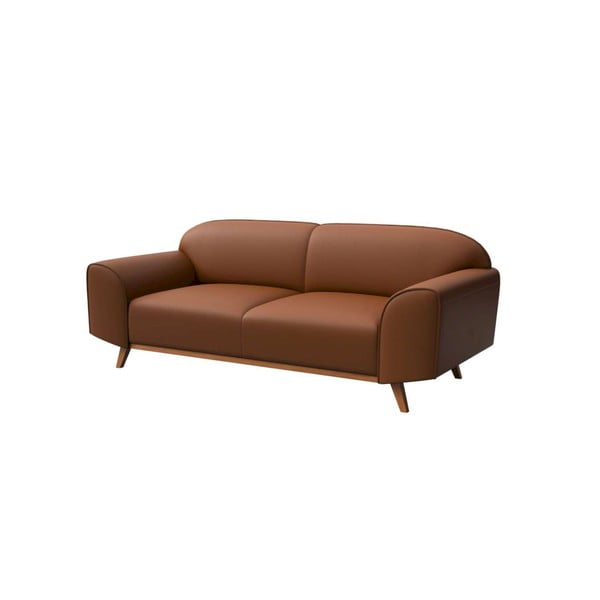 Konjak smeđa kožna sofa 193 cm Nesbo – MESONICA-image-2