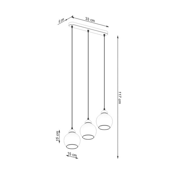 Crna viseća svjetiljka ø 15 cm Grande – Sollux-image-4