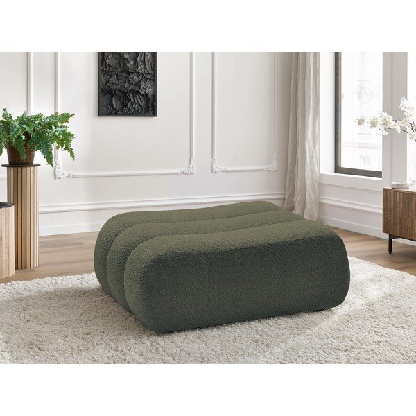 Zeleni tabure od bouclé tkanine Azra – Bobochic Paris-image-1