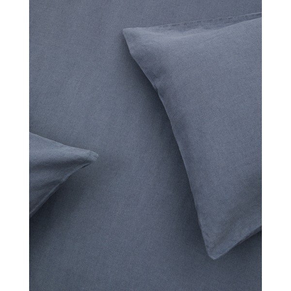 Posteljina prljavo plava za bračni krevet/za produženi krevet od mješavine lana 240x220 cm Simmel – Kave Home-image-4