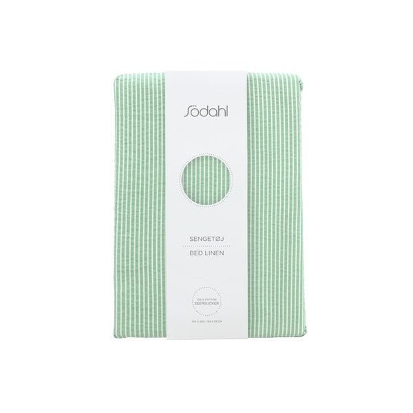 Svijetlo zelena pamučna posteljina za krevet za jednu osobu 140x200 cm Cheerful – Södahl-image-4
