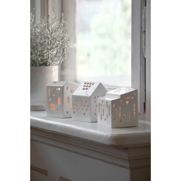 Bijeli keramički svijećnjak Kähler Design Urbania Lighthouse Classical-image-1