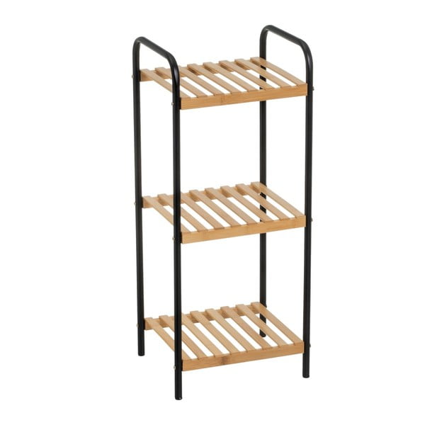 Crni/u prirodnoj boji od bambusa regal 30x75 cm – Casa Selección