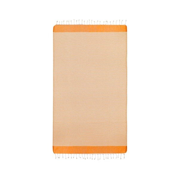 Narančasti hamam ručnik sa strane, 100 x 180 cm-image-2