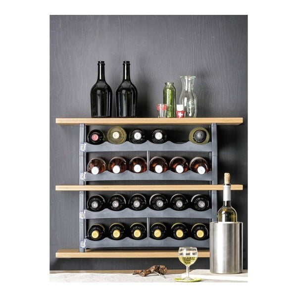 Sivi plastični stalak za vino Vario - Rotho-image-2