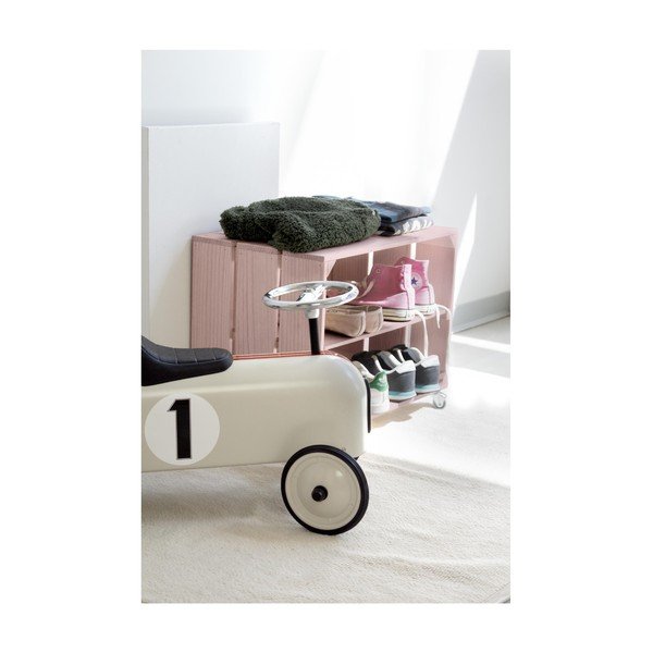 Ružičasta rustikalna drvena kutija za obuću Really Nice Things Shoe-image-1