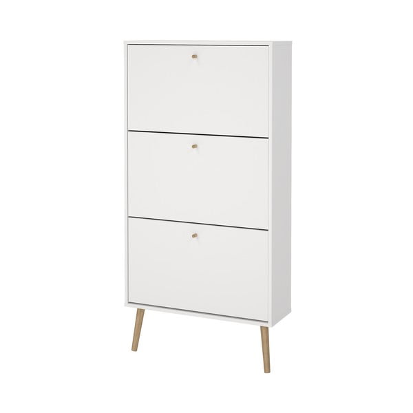 Bijeli preklopni ormarić za cipele Bodo – Tvilum-image-3