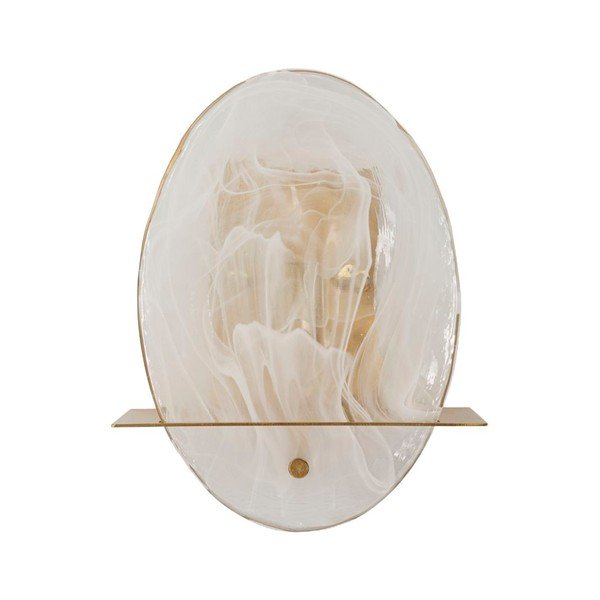 Staklena zidna lampa u zlatnoj boji Portlan – Mauro Ferretti