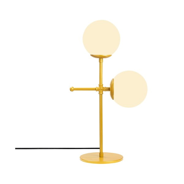 Stolna svjetiljka u zlatno-bijeloj boji Opviq lights Mudoni-image-2