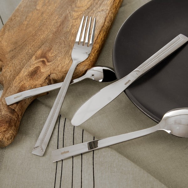 Pribor 24 kom od nehrđajućeg čelika u srebrnoj boji Bright – Orion-image-1