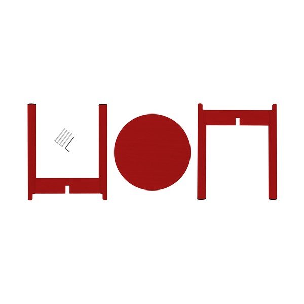 Crveni stolac od masivne bukve Hopp – noo.ma-image-4