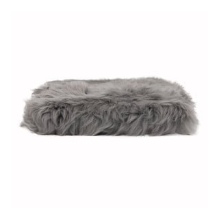 Sivi jastuk od ovčje kože Native Natural Square, 35 x 35 cm