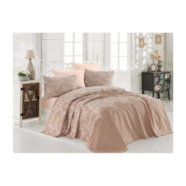 Lagani pamučni prekrivač za bračni krevet Rette, 200 x 235 cm