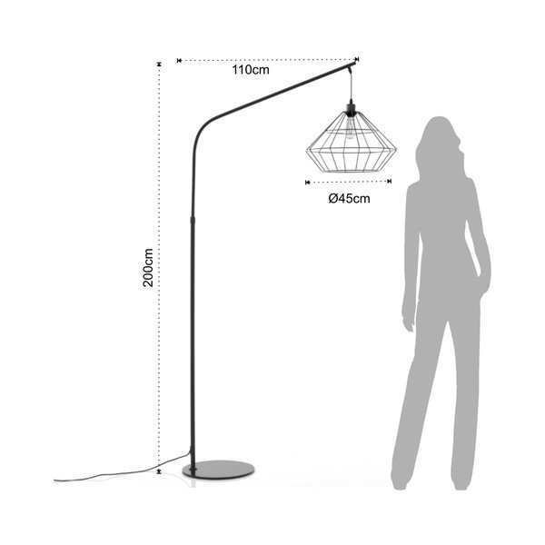 Crna podna lampa Tomasucci Diamond-image-3