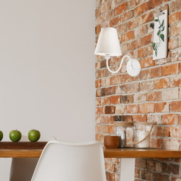 Bijela zidna lampa - LAMKUR-image-1