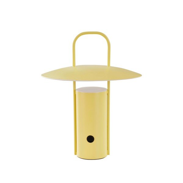 Žuta  metalna LED stolna lampa s mogućnosti zatamnjivanja (visina 24 cm) Venna – Jotex