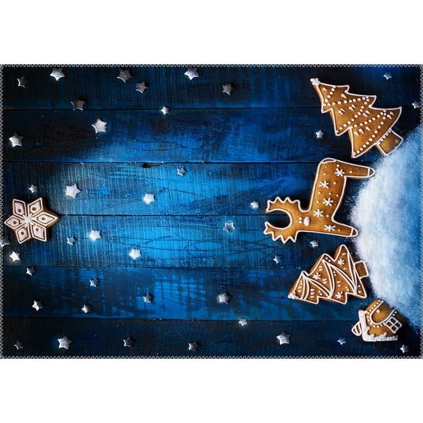 Tepih Vitaus Christmas Period Blue Sky Cookies, 50 x 80 cm