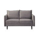 Siva baršunasta sofa 138 cm Juli – Ropez