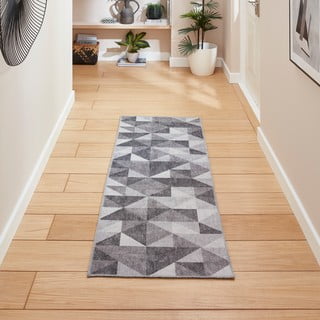 Siva periva staza 76x230 cm Coral Grey – Think Rugs