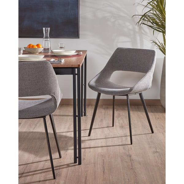 Svjetlosiva blagovaonska stolica Kave Home Hest-image-1