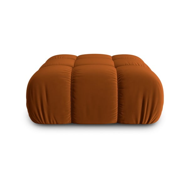 Narančasti baršunast modularni tabure Bellis – Micadoni Home