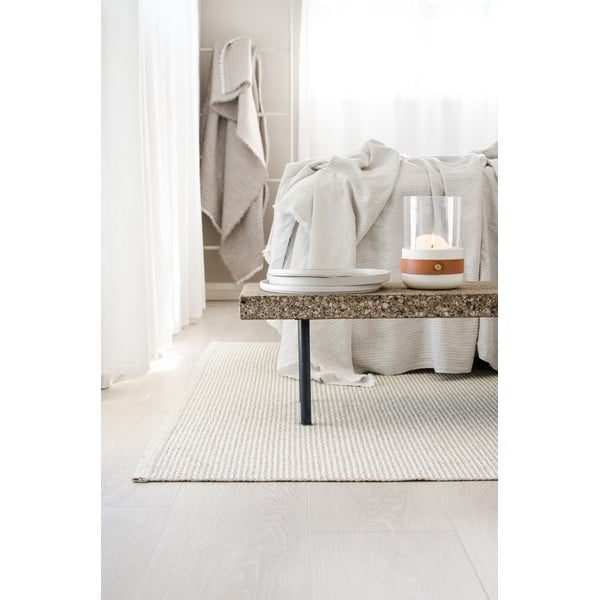 Krem unutarnji i vanjski tepih 60x85 cm Mono Linen Vanilla – Pappelina-image-2