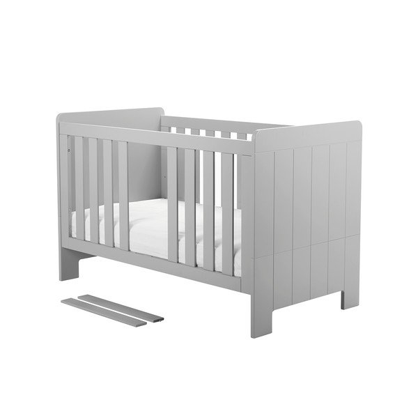 Sivi dječji krevetić Pinio Calmo, 120 x 60 cm-image-3