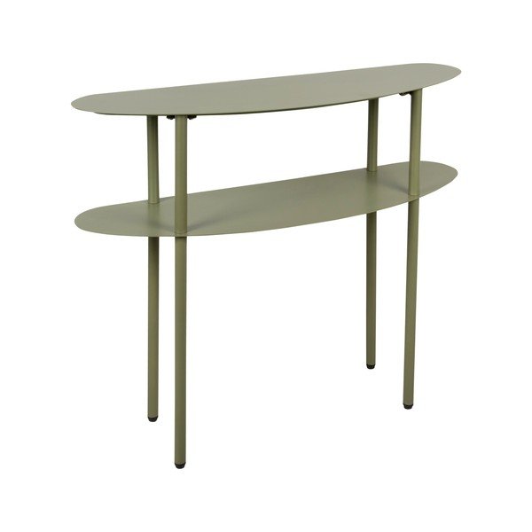 Zeleni metalni pomoćni stol 28x90 cm Riqueza – Leitmotiv