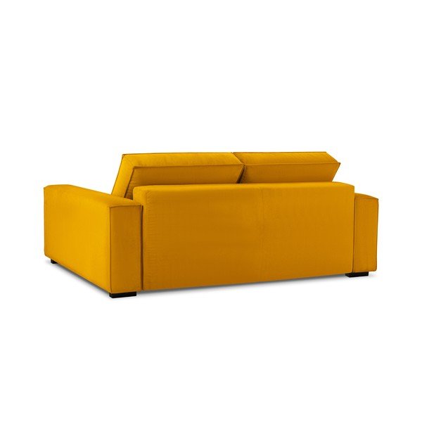 Kauč na razvlačenje od žutog samta Mazzini Sofas Azalea-image-4