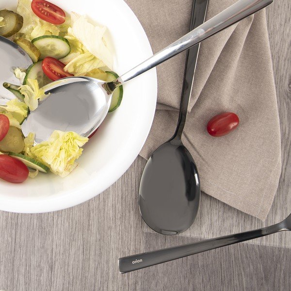 Pribor za salatu od nehrđajućeg čelika Black – Orion-image-3