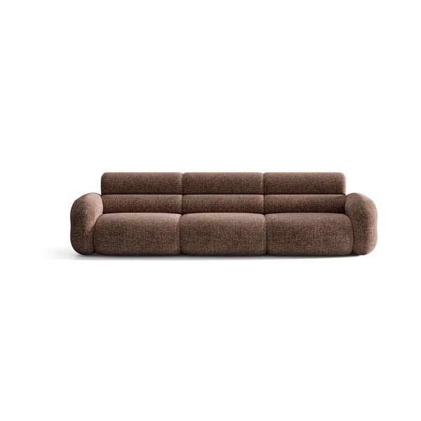 Smeđa sofa od šenila 305 cm Neo – Micadoni -image-1
