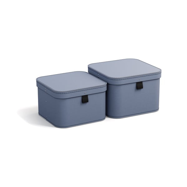 Kartonske kutije za pohranu u setu  2 kom s poklopcem Ludvig – Bigso Box of Sweden