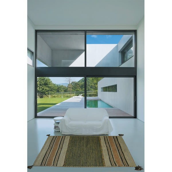 Zeleno-smeđi pamučni tepih Webtappeti Antique kilim 60 x 240 cm-image-1