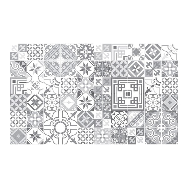 Set od 60 zidnih naljepnica Ambiance Vintage Design Shades of Grey, 10 x 10 cm-image-2