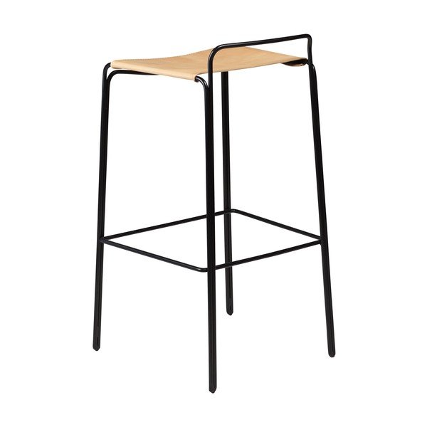Smeđa barska stolica (visine sjedala 77 cm) Paz – DAN-FORM Denmark-image-1