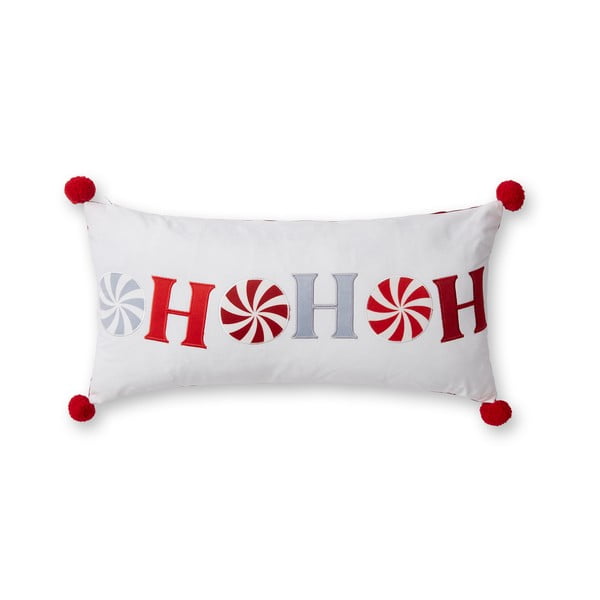 Ukrasni jastuk s božićnim motivom od samta 60x30 cm Ho Ho Ho – Catherine Lansfield