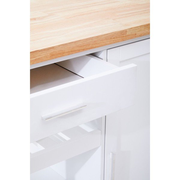 Kolica za posluživanje na kotačima od masivnog kaučuka 48x105 cm Frankfurt – Premier Housewares-image-2