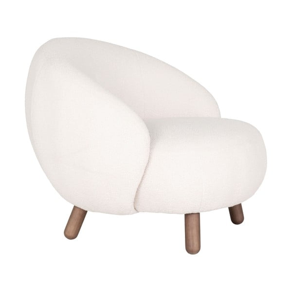 Krem fotelja s naslonjačem za noge Savona – House Nordic-image-3