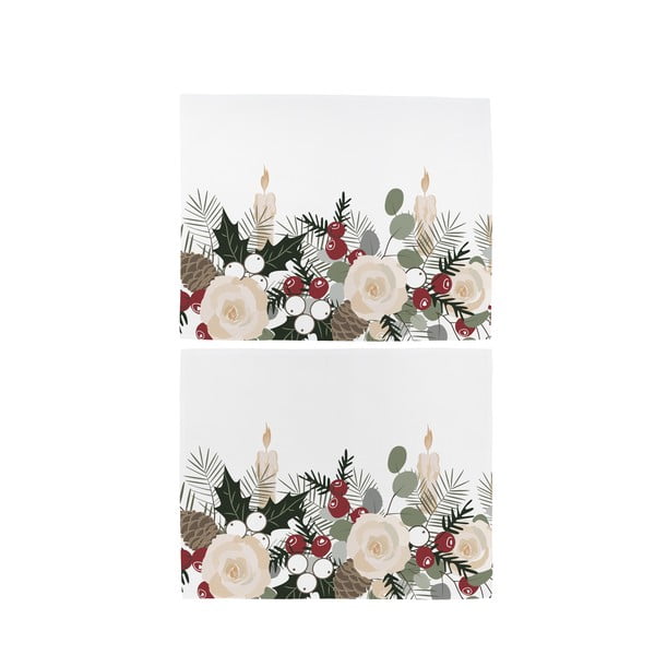 Set od 2 pamučna božićna ubrusa Butter Kings Fir Branches, 45 x 35 cm-image-1