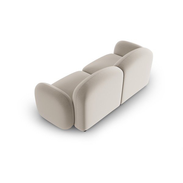 Bež baršunasti sofa 194 cm Blair – Micadoni Home-image-4
