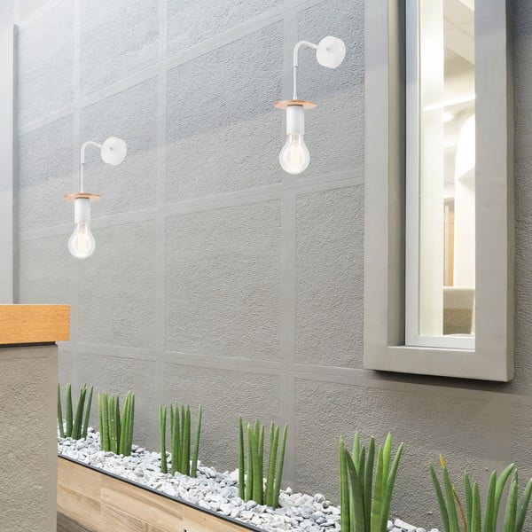 Bijela zidna lampa Angelina – LAMKUR-image-1