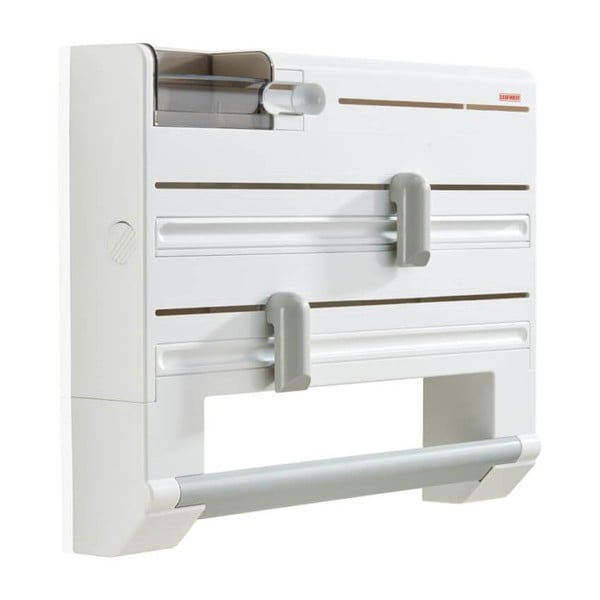 Bijeli plastičan zidni držač za folije i papirnate ručnike Parat – LEIFHEIT