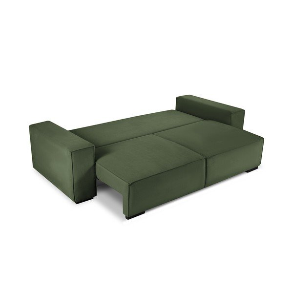 Kauč na razvlačenje od zelenog samta Mazzini Sofas Azalea-image-3