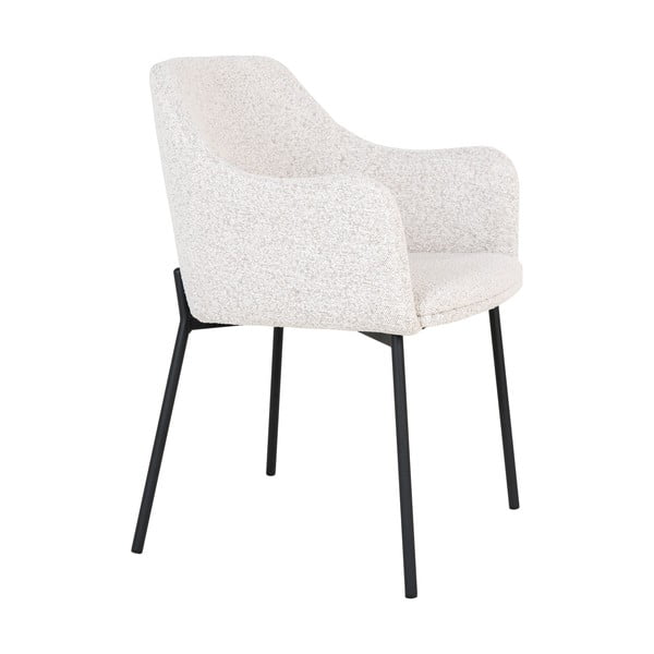 Bijela podstavljena blagovaonska stolica s naslonima za ruke Melilla – House Nordic-image-3