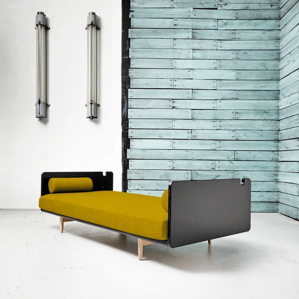 Karup Deva Black / Raw Oak / Amarillo varijabilna sofa-image-1