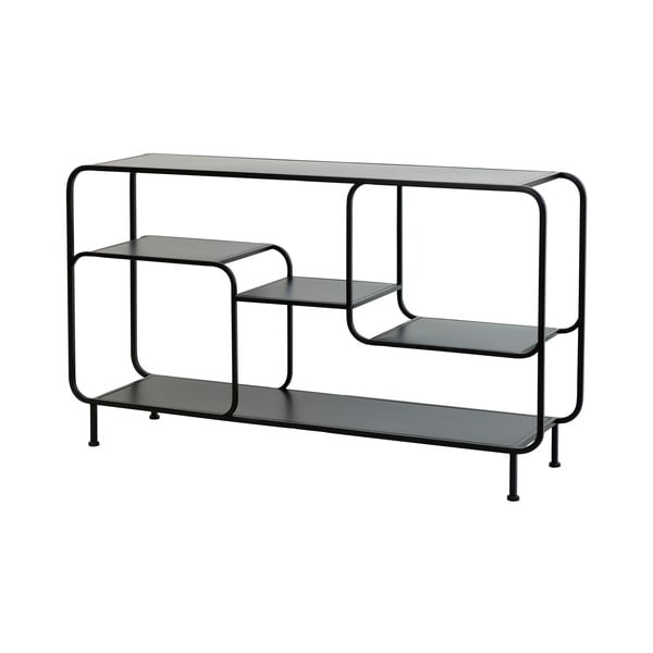 Crna metalna polica za knjige 141x81,5 cm Winston - Light & Living-image-2